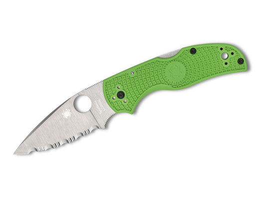 Briceag Native 5 Salt Green LC200N SpyderEdge Spyderco- LC200N, FRN