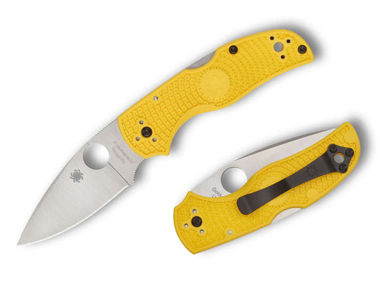 Briceag Native 5 Salt Yellow MagnaCut Spyderco- Lama MagnaCut, Anticoroziv
