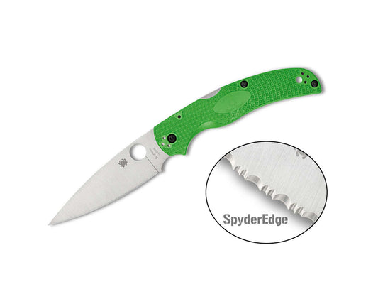 Briceag Native Chief Lightweight Salt LC200N Green FRN SpyderEdge Spyderco