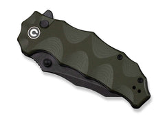 Briceag Natterjack OD Green G10 Black Stonewashed CIVIVI- Button Lock, Utilizare EDC