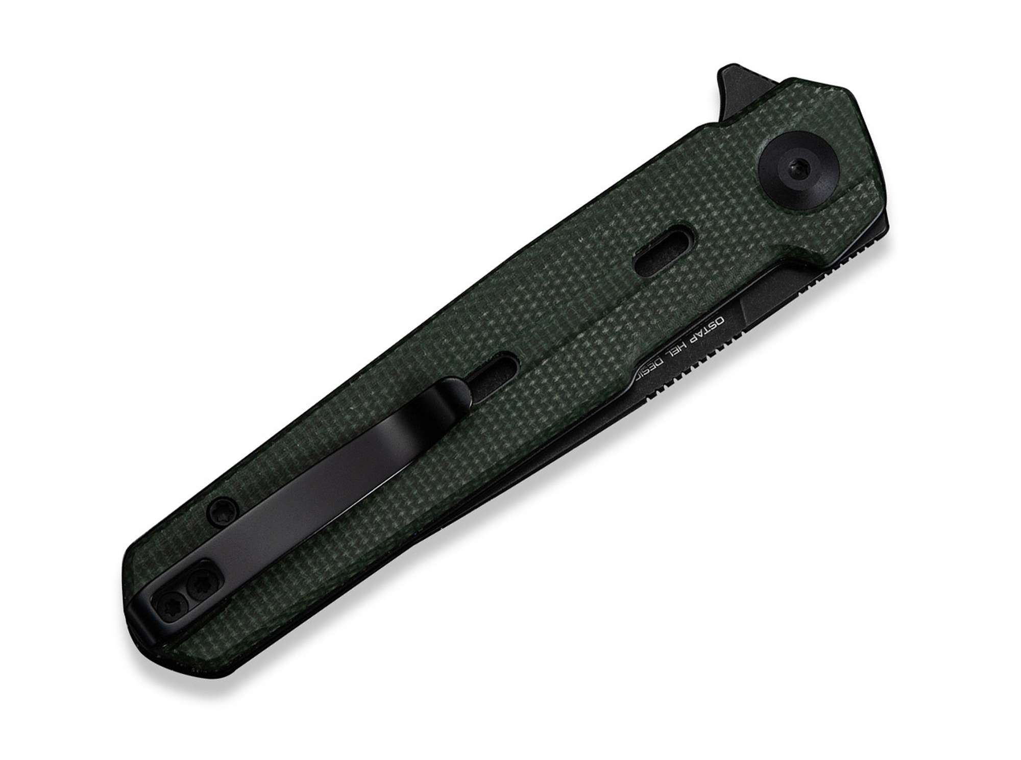 Briceag Navo Nitro-V Green Micarta Black Stonewashed CIVIVI- EDC, Fiabil
