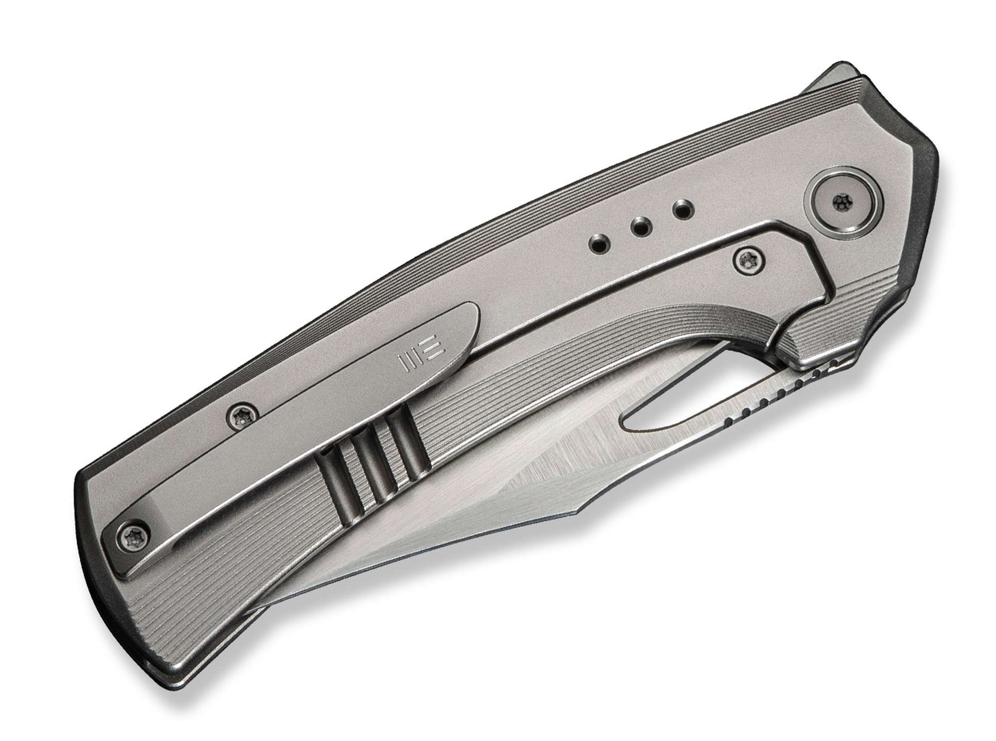 Briceag Nefaris Titanium Flamed Ti WE Knife- Editie Limitata, Lama CPM-20CV