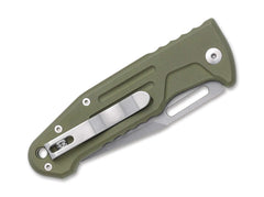 Briceag New Smarty Clippoint OD Green Fox Knives- Lama N690, Maner Aluminiu