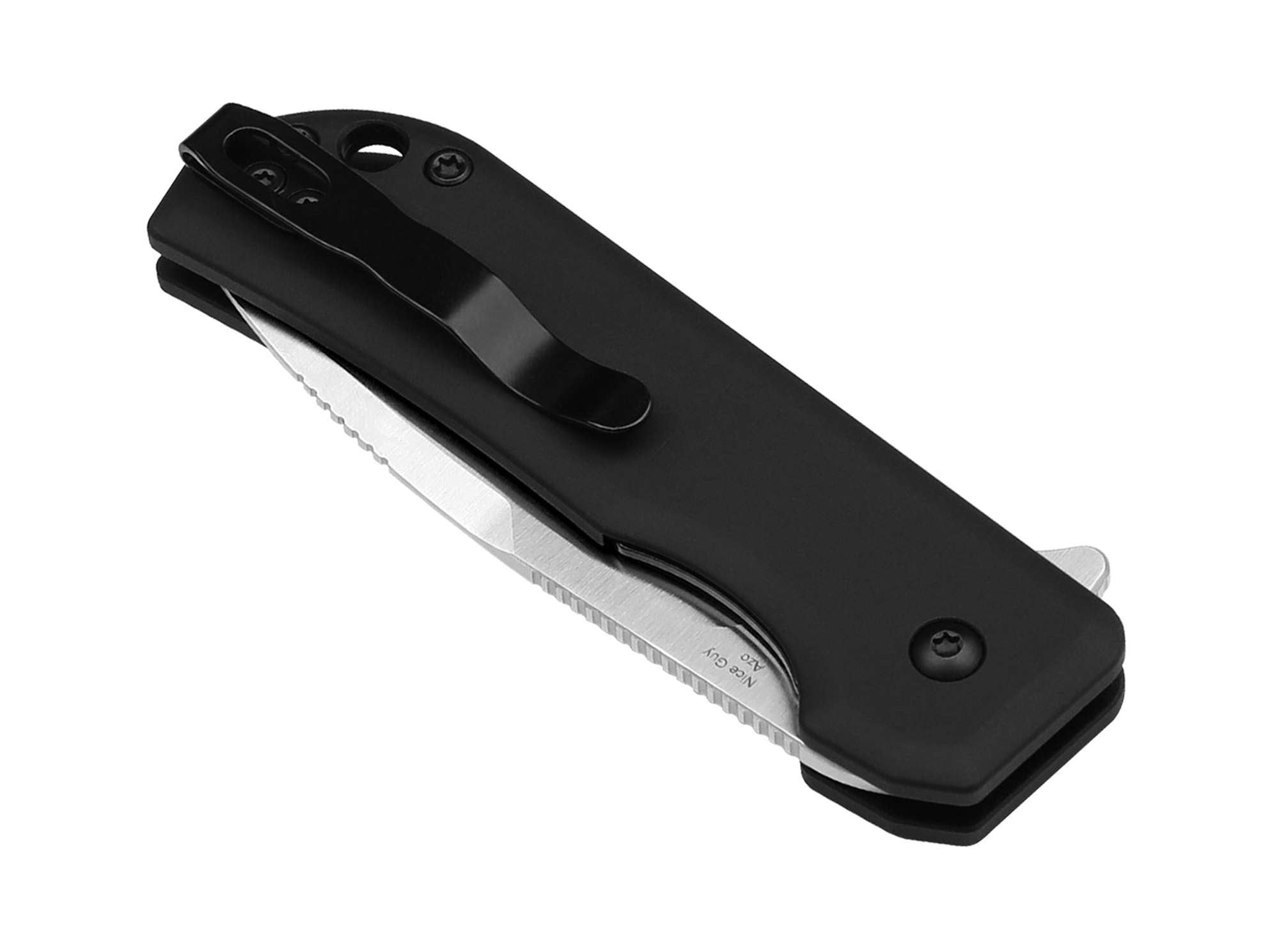 Briceag Nice Guy Aluminum Black Kizer- Lama Nitro-V, Maner Aluminiu Negru