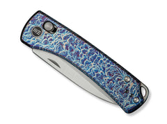 Briceag Nightblade 20CV Flamed Titanium Blue WE Knife- Maner Titan Albastru, Lama 20CV