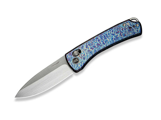 Briceag Nightblade 20CV Flamed Titanium Blue WE Knife- Maner Titan Albastru, Lama 20CV