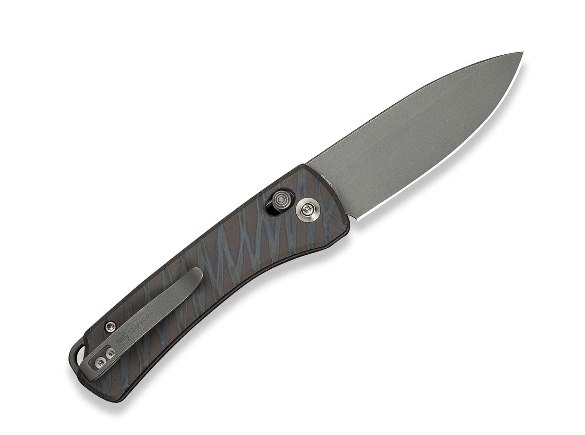 Briceag Nightblade 20CV Titanium Tiger Stripe WE Knife- Lama 20CV, Maner Titanium