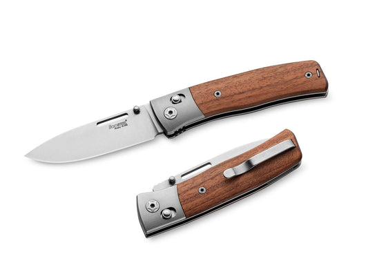 Briceag Nini M390 Ti Santos Wood LionSteel- Lama M390, Maner Titan/Lemn