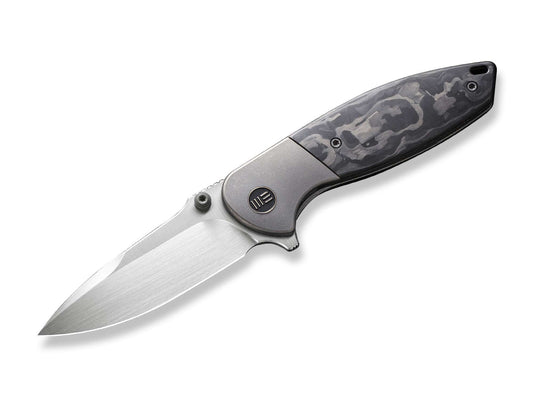 Briceag Nitro Mini Gray Titanium Marble Carbon WE Knife- Design Compact, EDC