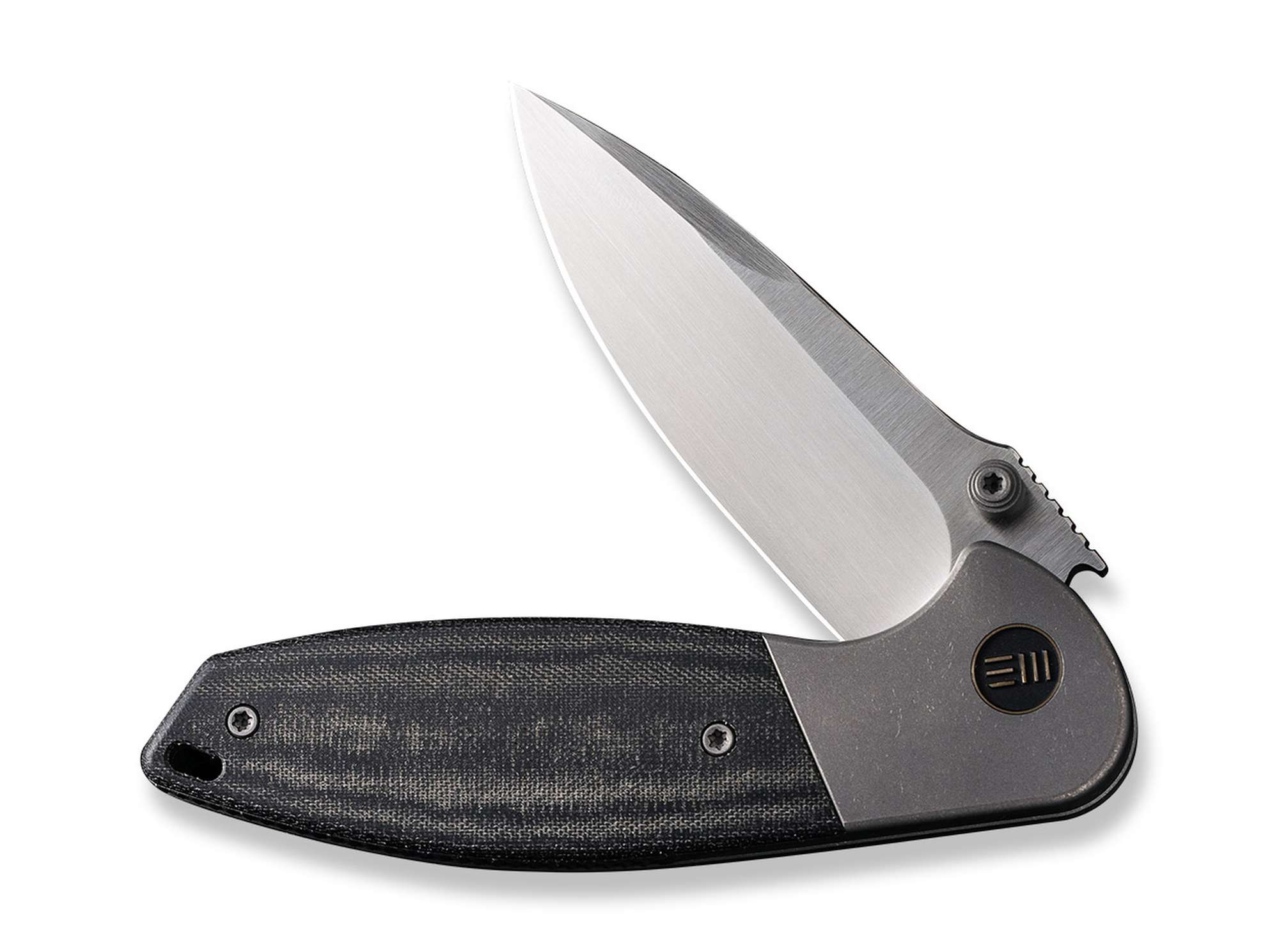 Briceag Nitro Mini Grey Titanium Micarta Black WE Knife- Lama CPM-20CV, EDC