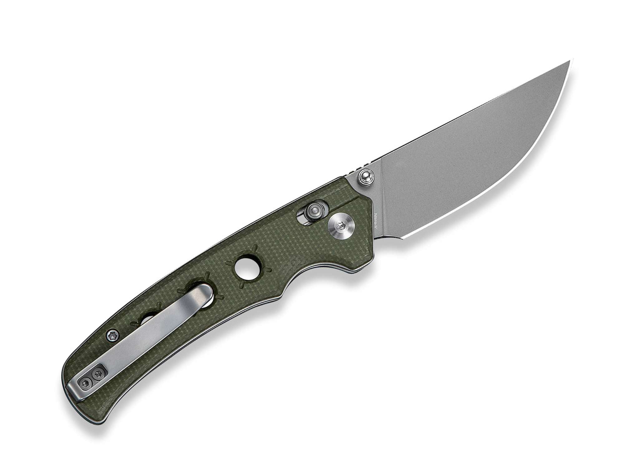 Briceag Noctis Nitro-V Olive Micarta CIVIVI- Maner Micarta Olv, Lama Nitro-V Stonewashed