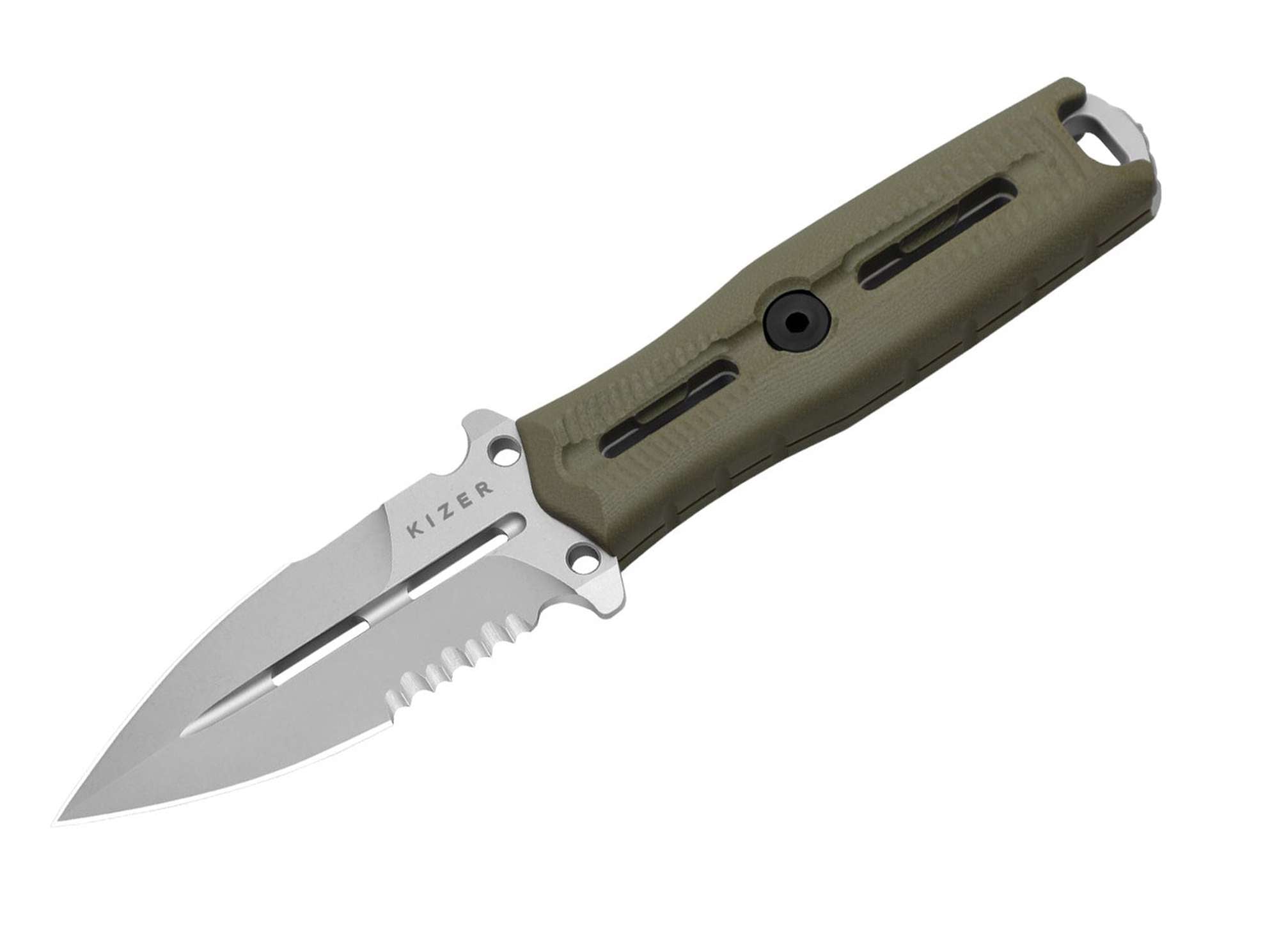 Briceag NORCROSS Nitro-V Green G10 Single Combo Edge Kizer- EDC, Robust