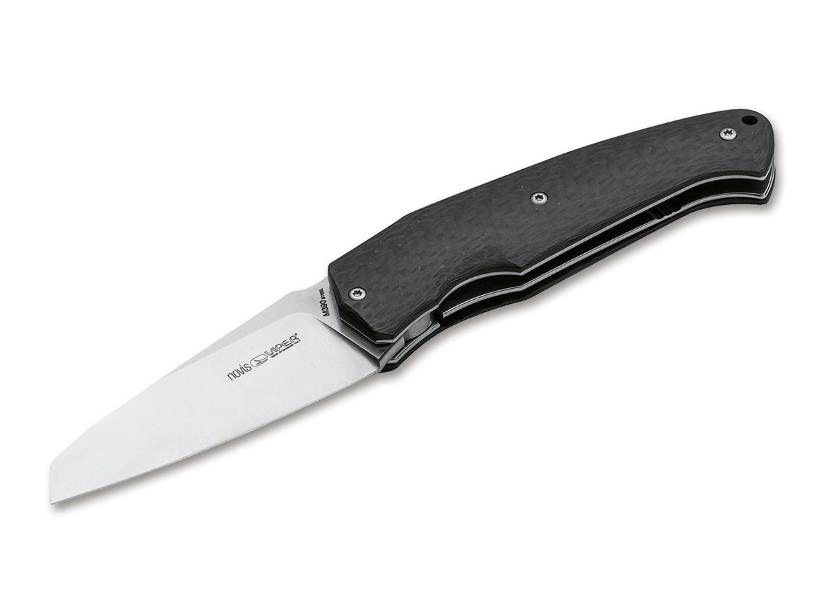 Briceag Novis Carbon Fiber Viper- Maner Fibra de Carbon, Otel M390