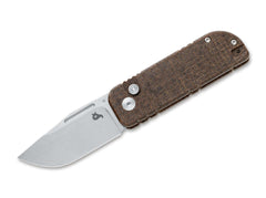 Briceag Nu-Bowie Micarta Brown BlackFox- Utilizare EDC, Lama D2