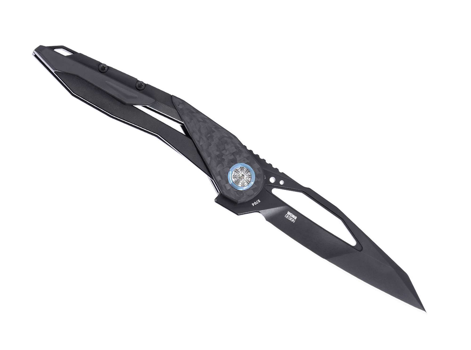 Briceag Nucleus MagnaCut Titanium CF All Black CRKT- Lama MagnaCut, Mâner Titan
