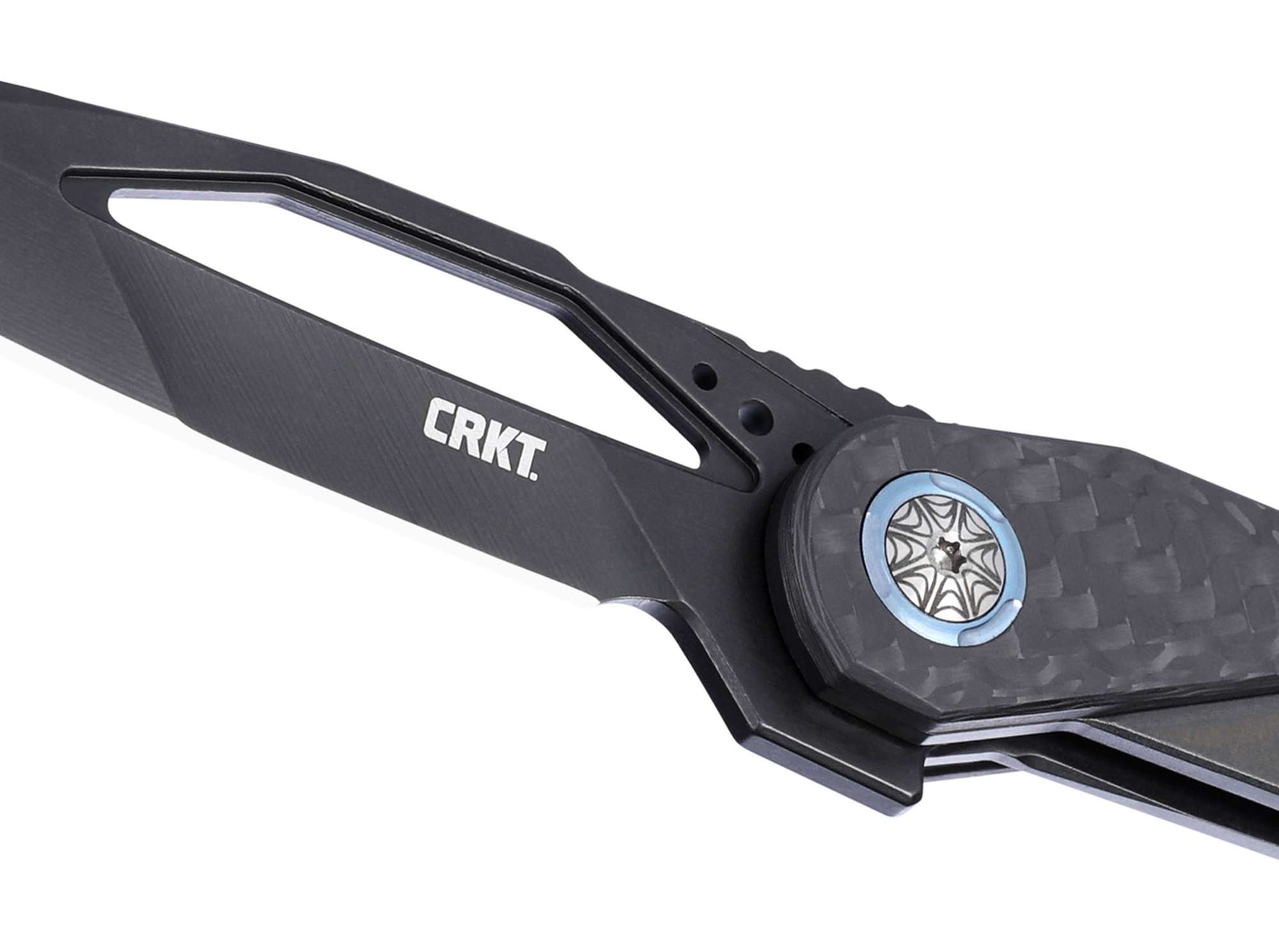 Briceag Nucleus MagnaCut Titanium CF All Black CRKT- Lama MagnaCut, Mâner Titan
