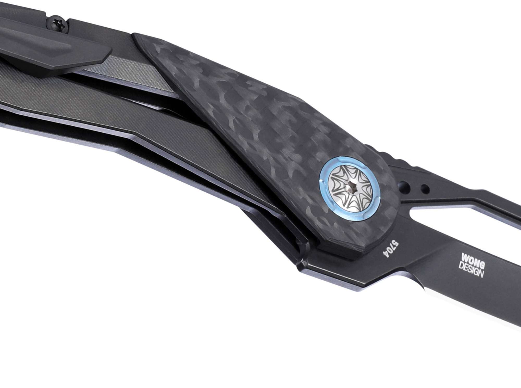 Briceag Nucleus MagnaCut Titanium CF All Black CRKT- Lama MagnaCut, Mâner Titan