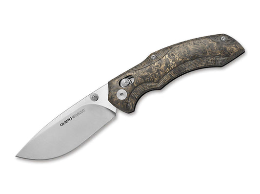 Briceag Oniro CF Dark Matter Gold Viper- Lama CPM MagnaCut, Maner Fibra Carbon