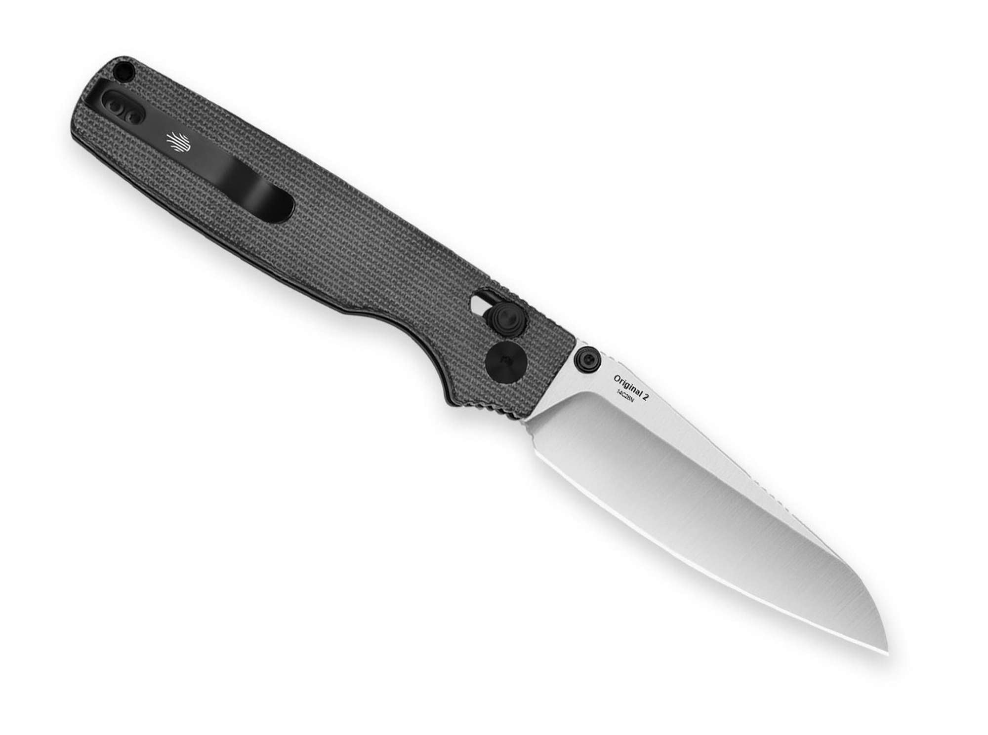 Briceag Original 2 Black Micarta Kizer- Utilizare EDC, Maner Micarta Negru