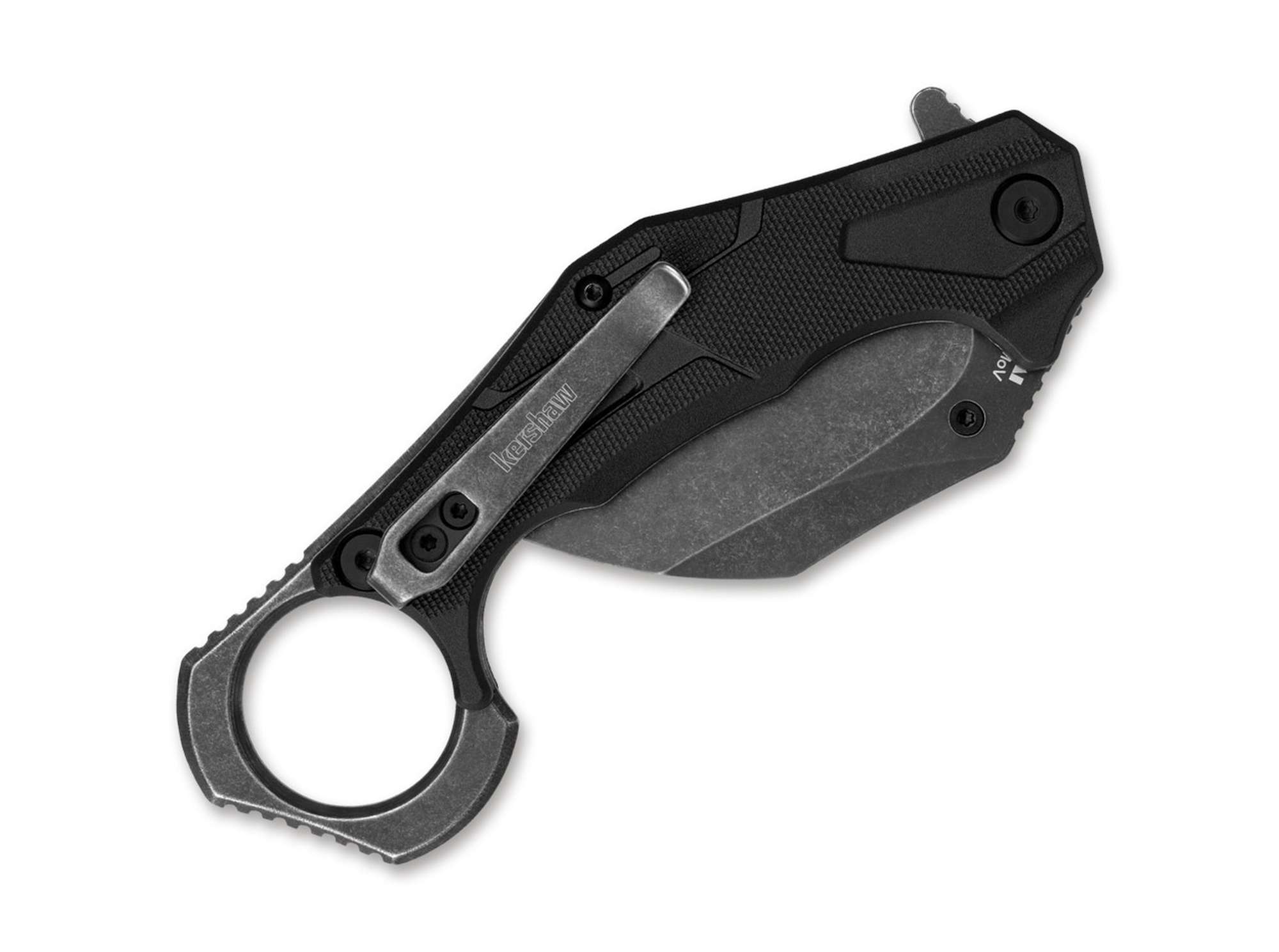 Briceag Outlier Kershaw- Lama Hawkbill, Maner GRN Texturat