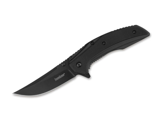 Briceag Outright BLK Kershaw- PVD Negru, Deschidere Asistata