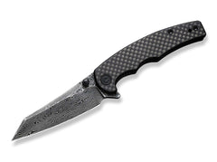 Briceag P87 Twill Carbon Damascus CIVIVI- Design Slim, Lama Damascus