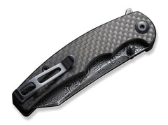 Briceag P87 Twill Carbon Damascus CIVIVI- Design Slim, Lama Damascus