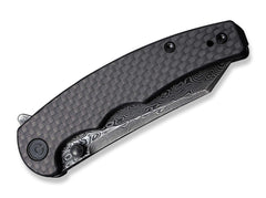 Briceag P87 Twill Carbon Damascus CIVIVI- Design Slim, Lama Damascus