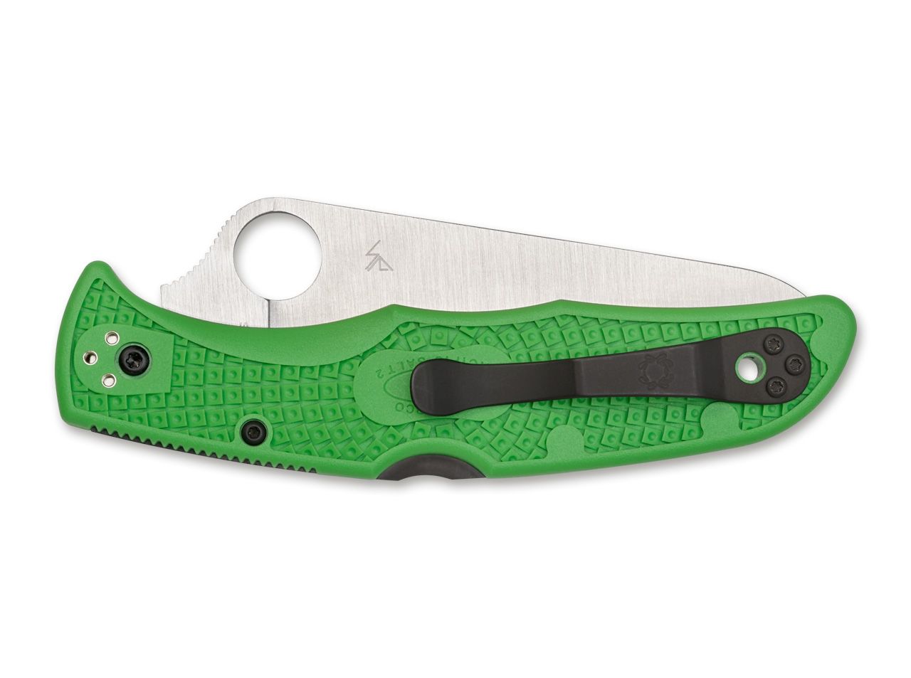 Briceag Pacific Salt 2 Green Spyderco- Utilizare Marina, Lama Anti-Coroziune