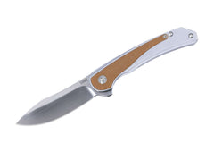Briceag Padawan Frame Lock Micarta Natural CRKT- Lama, Sistem Framelock
