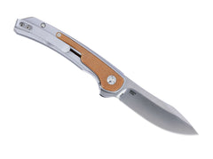 Briceag Padawan Frame Lock Micarta Natural CRKT- Lama, Sistem Framelock