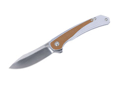 Briceag Padawan Frame Lock Micarta Natural CRKT- Lama, Sistem Framelock