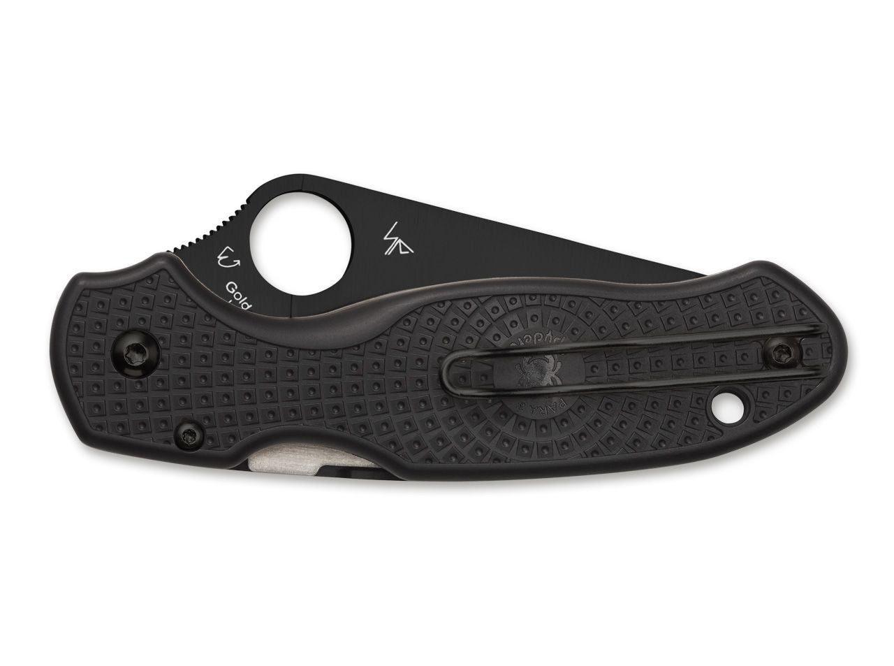 Briceag Para 3 Lightweight All Black Spyderco- Greutate Redusa, Maner FRN