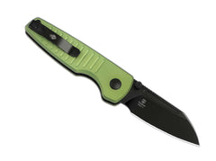 Briceag Parakeet Nitro-V Green Aluminum Kizer- Nitro-V, Button Lock
