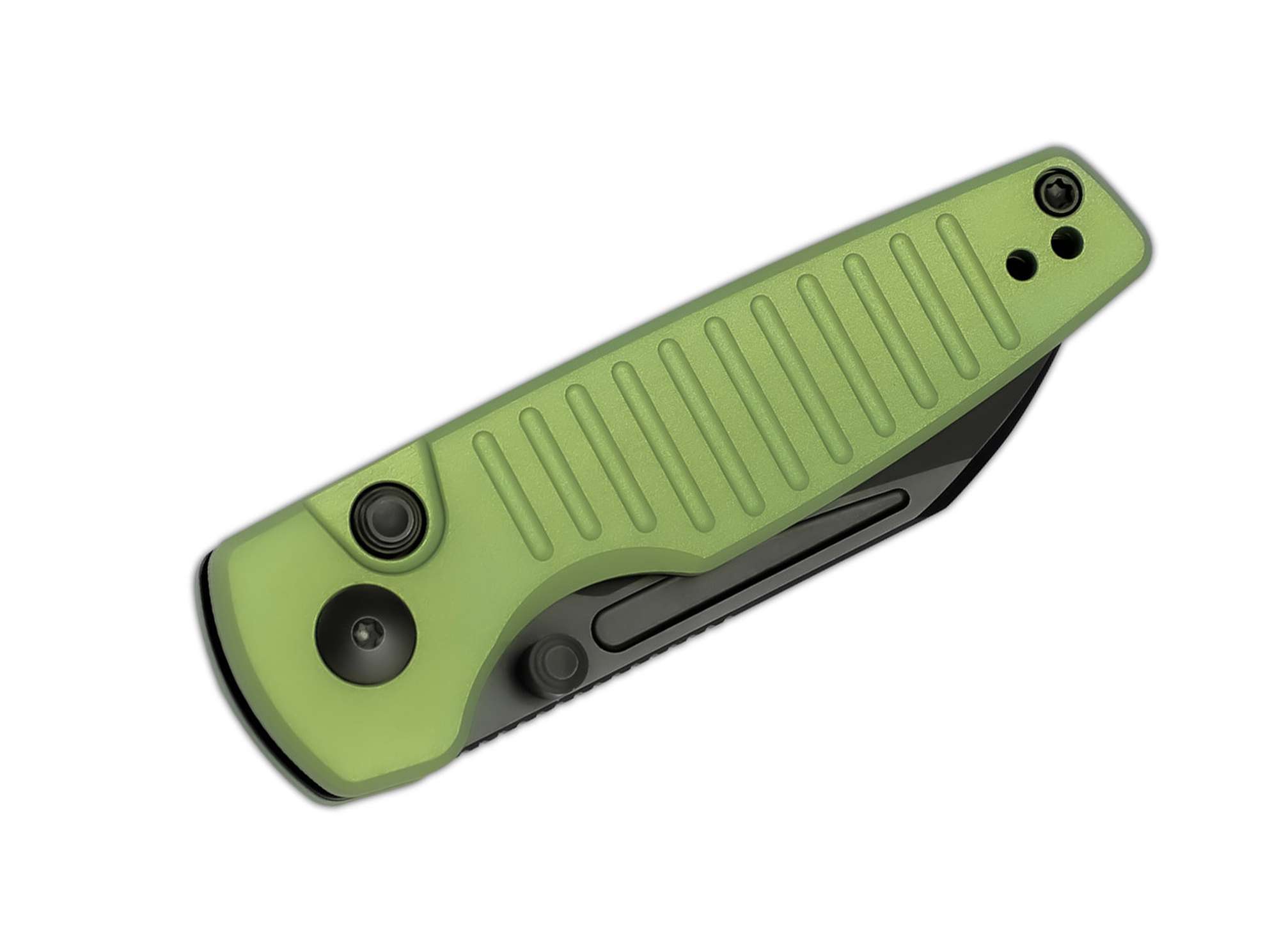 Briceag Parakeet Nitro-V Green Aluminum Kizer- Nitro-V, Button Lock