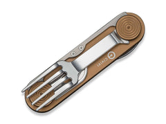 Briceag Partake Coyote Brown Aluminum CIVIVI- Multi-tool 4-in-1, Design Compact