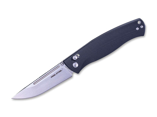 Briceag Pathfinder FFG G10 Black Real Steel- Maner G10 Ergonomic, Blocare Crossbar Lock
