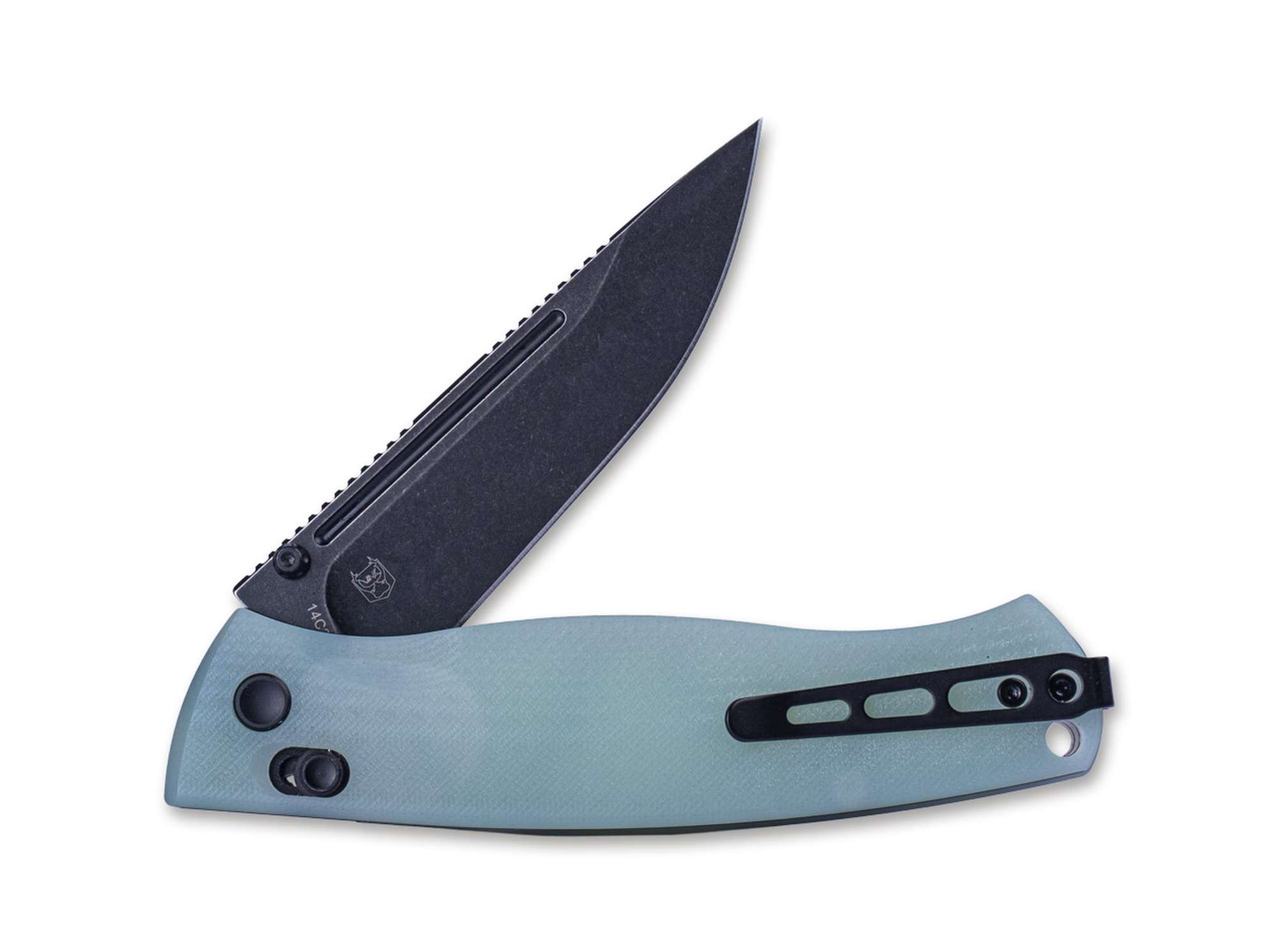 Briceag Pathfinder FFG G10 Natural BW Real Steel- Lama Blackwash, Blocare Crossbar