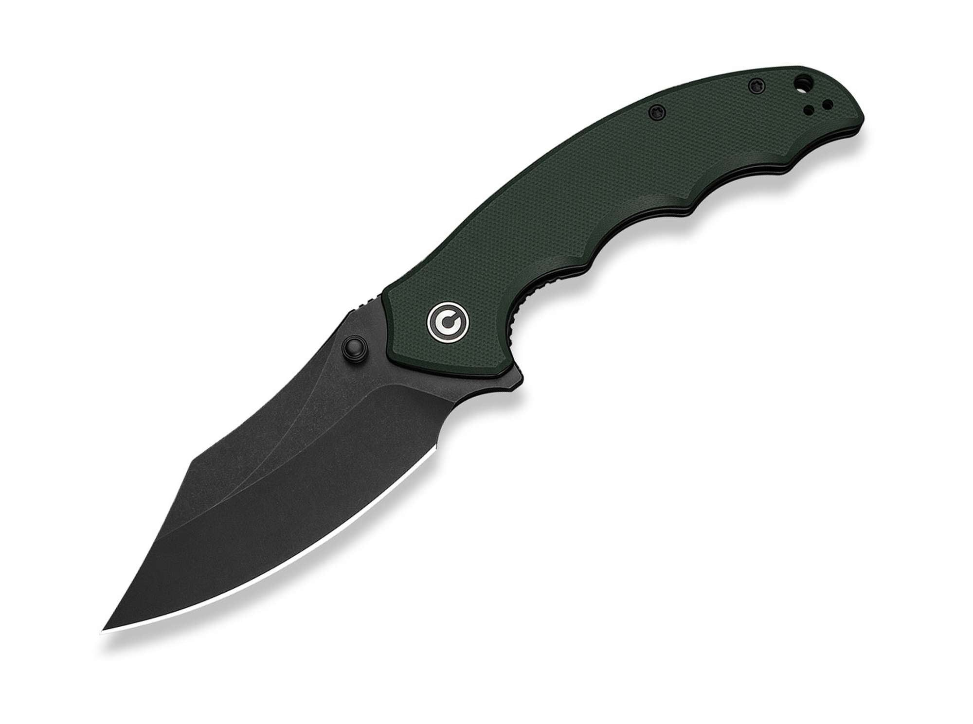 Briceag Pentad Nitro-V Green G10 Black Stonewash CIVIVI- EDC, G10