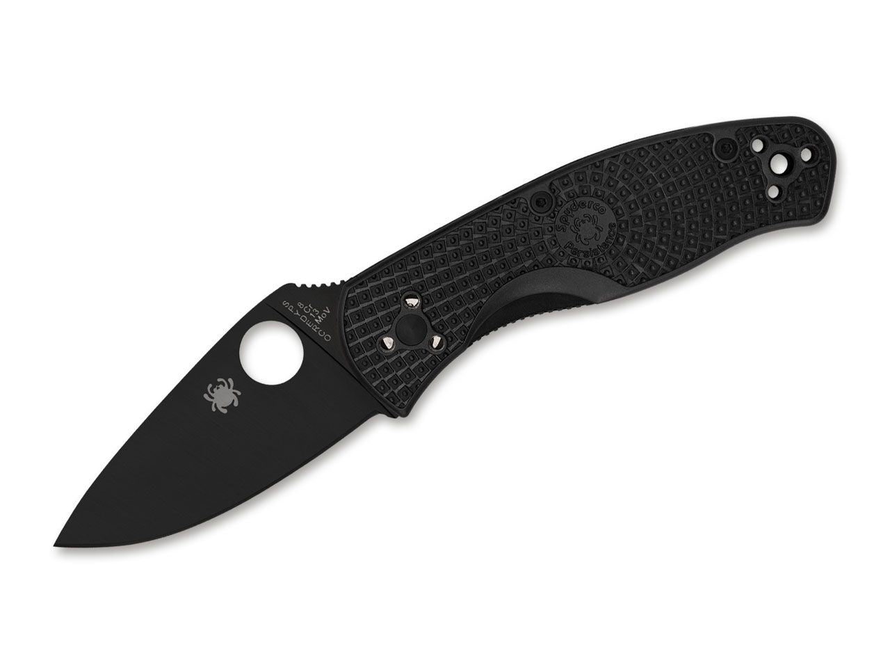 Briceag Persistence Lightweight All Black PlainEdge Spyderco- Usor, Negru