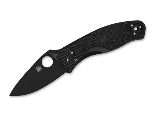 Briceag Persistence Lightweight All Black PlainEdge Spyderco- Usor, Negru