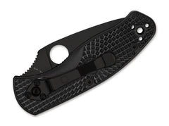 Briceag Persistence Lightweight All Black PlainEdge Spyderco- Usor, Negru