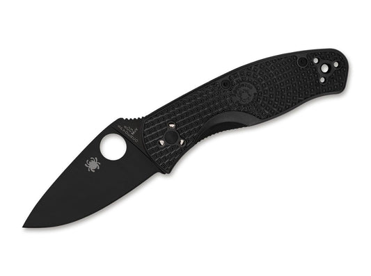 Briceag Persistence Lightweight All Black PlainEdge Spyderco- Usor, Negru