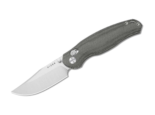 Briceag Phoca CC AEB-L Black Norplex UltreX Micarta Kizer- Lama AEB-L, Maner Micarta