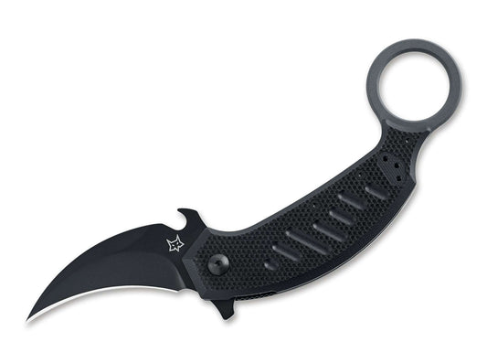 Briceag Pikal G10 All Black Fox Knives- Otel N690, Mecanism Linerlock