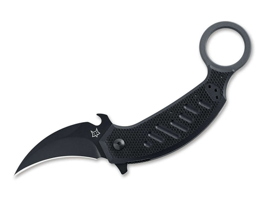Briceag Pikal G10 All Black Fox Knives- Otel N690, Mecanism Linerlock