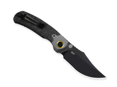 Briceag Pioneer M390 Clippoint Ti Marble CF DLC Kizer- Lama M390, Mâner Ti-CF