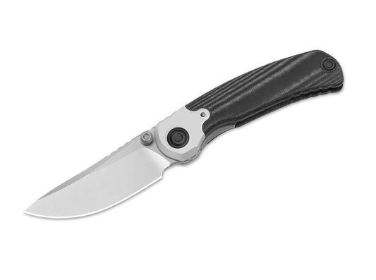 Briceag Pioneer Nitro-V Aluminum & Black Micarta Smooth Kizer- Flipper, Liner Lock