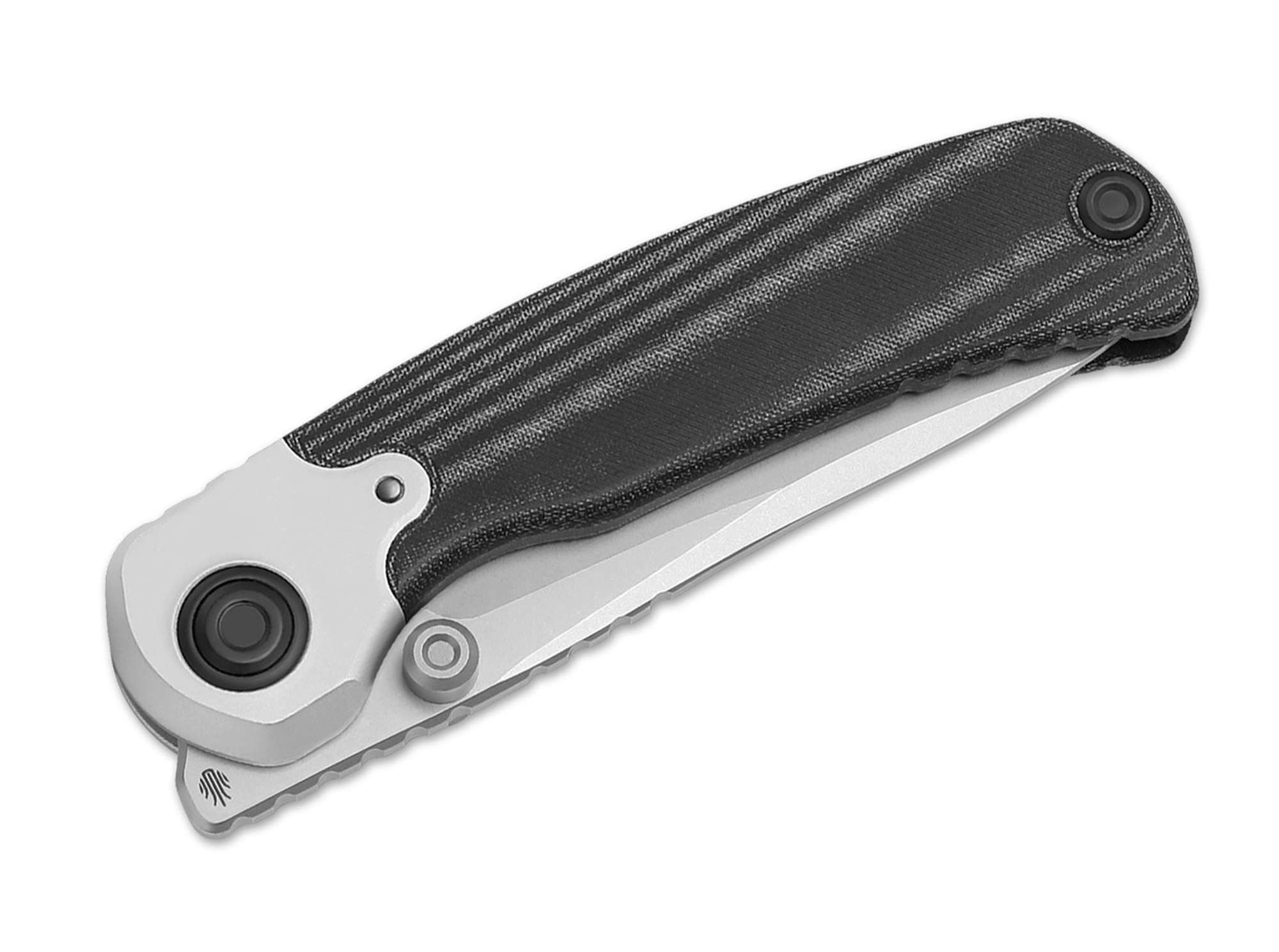 Briceag Pioneer Nitro-V Aluminum & Black Micarta Smooth Kizer- Flipper, Liner Lock