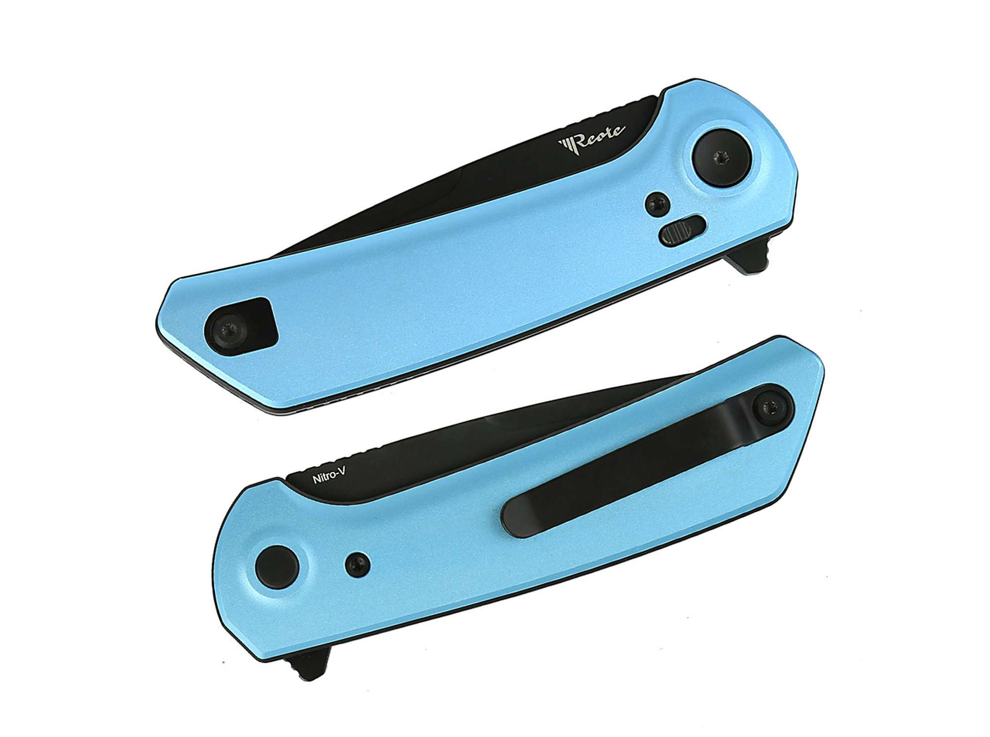 Briceag PL-XF Aluminum Blue PVD Reate Knives Co., Ltd.- EDC, Pivot Lock